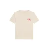 Calvin Klein Jeans Majica kremna/svetlo rdeča/črna