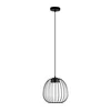Luster na sajli OVELLA 1xGX53/10W/230V, prečnik 25 cm, u crnoj boji
