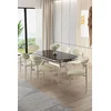 Hanah Home Trpezarijski set, 7 komada, Svetlozeleni
