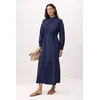 Trendyol Modest Ženska haljina Tctss26Eb00123, Tamnoplava