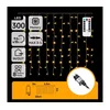 Aigostar - LED spoljašnji božićni lanac 300xLED/6W/230V/8 funkcija 3x1m IP44 topla bela+daljinski upravljač