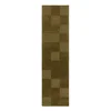 Kaki zelen ročno tkan volnen tekač 60x230 cm Checkerboard – Flair Rugs