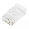 RJ45 Modular plug (8P8C) pass-through, CAT 5e, unshielded, AWG 26-24, 100 pieces
