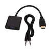 Adapter-konvertor HDMI (M) - VGA (F) + Audio kabl 3.5mm crni