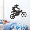 Naljepnica za zid / Tapeta Motociklist KP16602