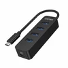 Unitek USB-C Hub H1117B, 4x USB-A 3.1, 10W