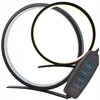 LED okrogla namizna svetilka 3 barve svetlobe USB 26cm črna