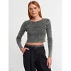 Dilvin Pulover Pullover temno siva