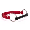 Devil Sticks Soft Lamb Leather Silicone Mouth Piece Red