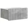 vidaXL vidaXL Stenski nočni omarici Betonsko siva 49 x 34,5 x 24 cm, (5000209671)
