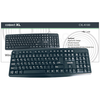 Connect XL tipkovnica s postavitvijo Qwerty, USB, črna - CXL-K100