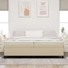 Krevet s opruga kutije Siva zelena 200 x 200 cm Kordura tekstil