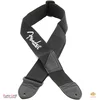 Fender Black Polyester White Logo Strap