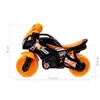Teddies Motorno kolo skuter oranžno-črna plastika v vrečki 24m+