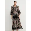 Hale Bob Poletna obleka with silk 4YPR652A Črna Regular Fit