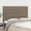 Uzglavlje boje taupe 160x7x118/128 cm tkanina