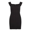 Tommy Jeans Poletna obleka DW0DW20298 Črna Slim Fit