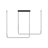 LED luster na sajli HORIZONT 2xLED/11W/230V crni