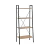 Regal za knjige NARVIK 148x60 cm crni/hrast sonoma