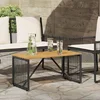 Vanjski stol Crna i smeđa 80 x 40 x 40 cm poliratan