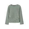 NAME IT Majica NKFOLEIKA temno zelena/off-bela