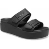 shumee CROCS BROOKLYN NIZKI SANDALI S KLINKO Ž 207431 W6 I EU 3637 ČRNA