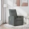 vidaXL vidaXL Masažni naslanjač temno sivo blago, (21824550)