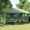 Šator za zabave Zelena 292 x 580 x 315 cm Oxford tkanina