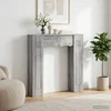 Okvir za kamin Siva Sonoma 102 x 20 x 102 cm Konstruirano drvo