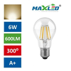 LED žarnica – sijalka E27 6W (50W) fillament toplo bela 3000K