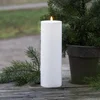 STAR TRADING LED sveča Flamme Rak 32,5 cm bela plastika na baterije