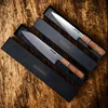 Set damaskih kuhinjskih noževa EE-39210 - 2kom / Smeđa KP39210