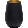 Stölzle Elements kozarec 465 ml, črna/zlata (6 kos)