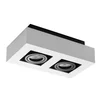 Svetilka stropna LED ready STOBI DLP 250-W dvojna GU10 bela