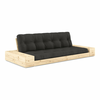 Temno siva raztegljiva sedežna garnitura 244 cm Base – Karup Design