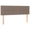 Vidaxl Posteljno vzglavje taupe 144x5x78/88 cm blago