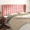Vidaxl vidaXL Vzglavnik s krilci, roza 183x23x118/128 cm, žamet
