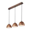 Ideal Lux - Luster na sajli FOLK 3xE27/60W/230V braon