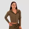 GymBeam Ženski duks TRN Zip-Up Olive