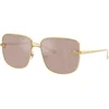 Versace Ženske naočare za sunce 0VE2282 10025, Zlatne