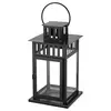 BORRBY Fenjer za top sveću, unutra/spolja crna, 28 cm