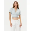 Guess Bluza W5GH82 D5N81 Svetlo modra Regular Fit