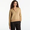 Pulover Calvin Klein Jeans Alpaca Blend Polo Champagne Toast L