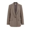 WE Fashion Blazer mokka / svetlo rjava