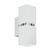 Eglo Passa zidna/2, led, gu10, 2x3,3w, hrom/bela
