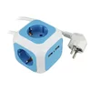 COMMEL Prenosiva utičnica 4xschuko 16A 250V+2xUSB 5V 2.1A C234-161
