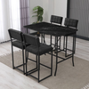 Hanah Home Set barskih stolova i stolica, 110 x 92 x 70 cm, 5 delova, Antracit