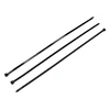 shumee Kabelske vezice, kabelske vezice, vezice za vezice, kabelske vezice, 12,0 x 500mm 100 kos v vrečki črne UV obstojne, Teger