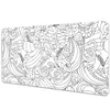 Decormat Podloga za pisalno mizo Doodle pattern 120x60 cm