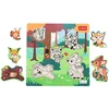 Trefl - Puzzle Drevená vkládačka Lesné zvieratká - 1 - 39 kosov